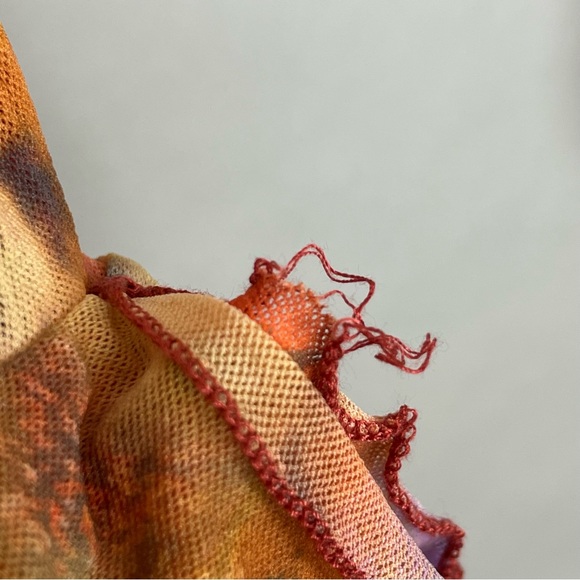 Jaded London Allele Lace Up Top Butterfly Mesh Corset Y2K Ruffle Frill Size 4 - Picture 13 of 17